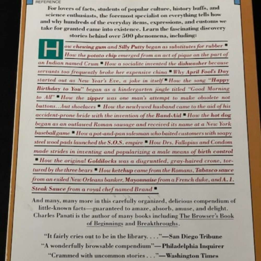 Panati's Extraordinary Origins of Everyday Things - Picture 2 of 7